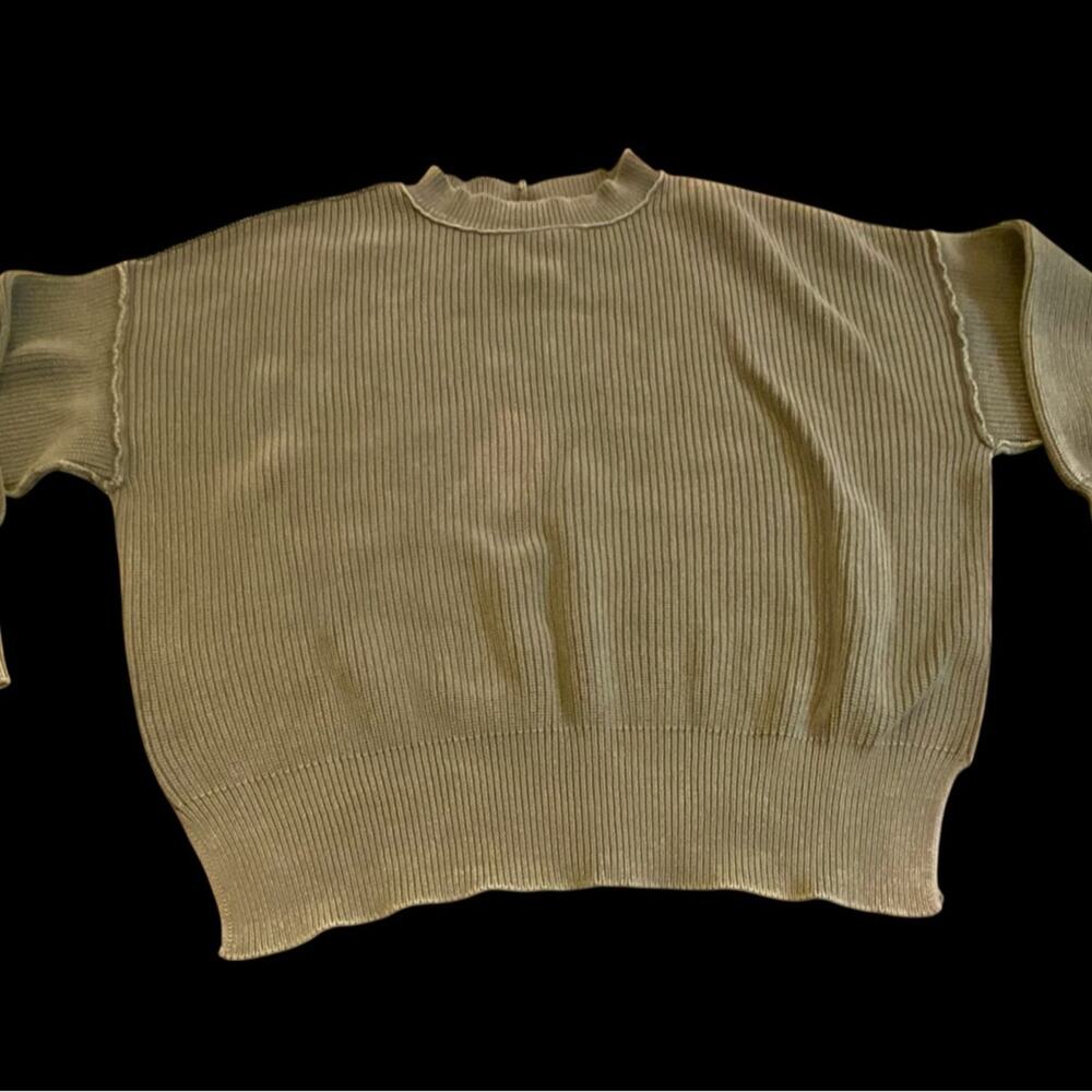 Aerie Green Knit Sweater